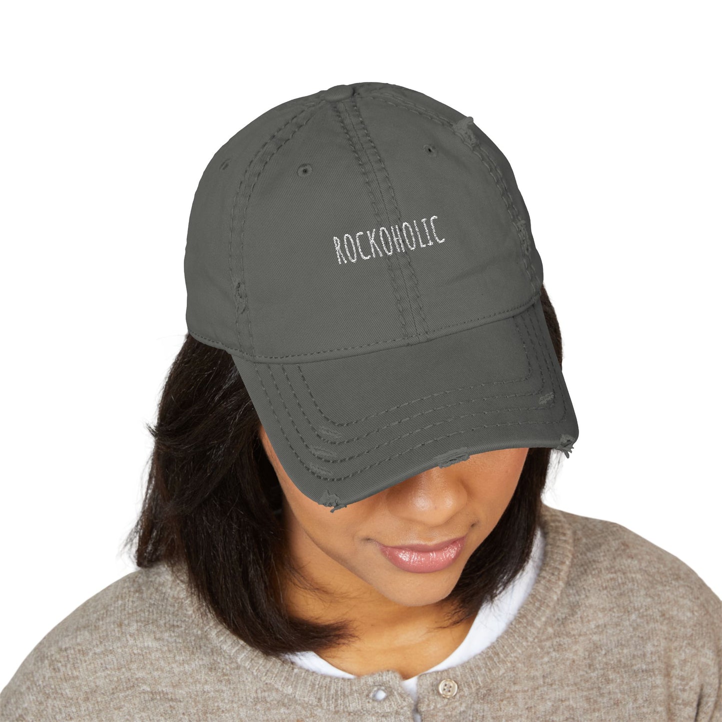 Rockoholic - Distressed Hat