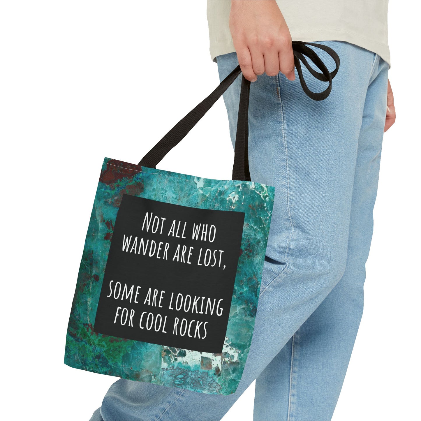 Chrysocolla (Teal) - Wanderer (Square) - Tote Bag