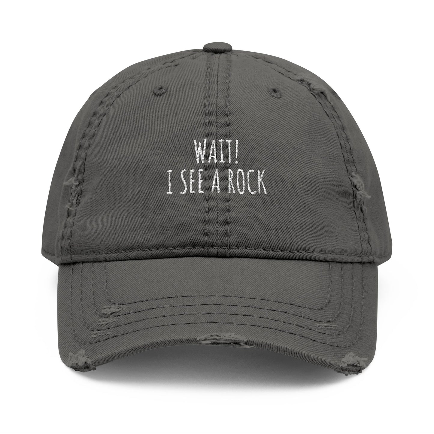 Wait! - Distressed Hat