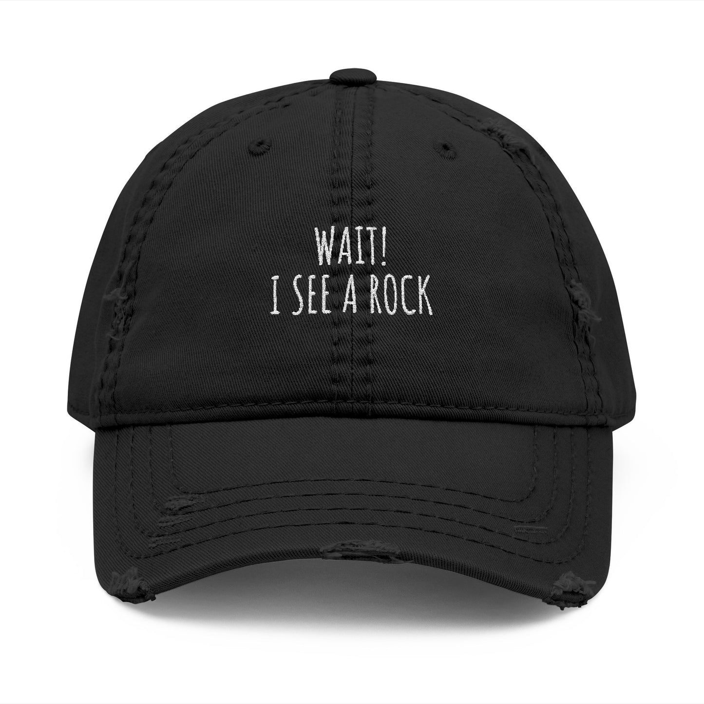 Wait! - Distressed Hat
