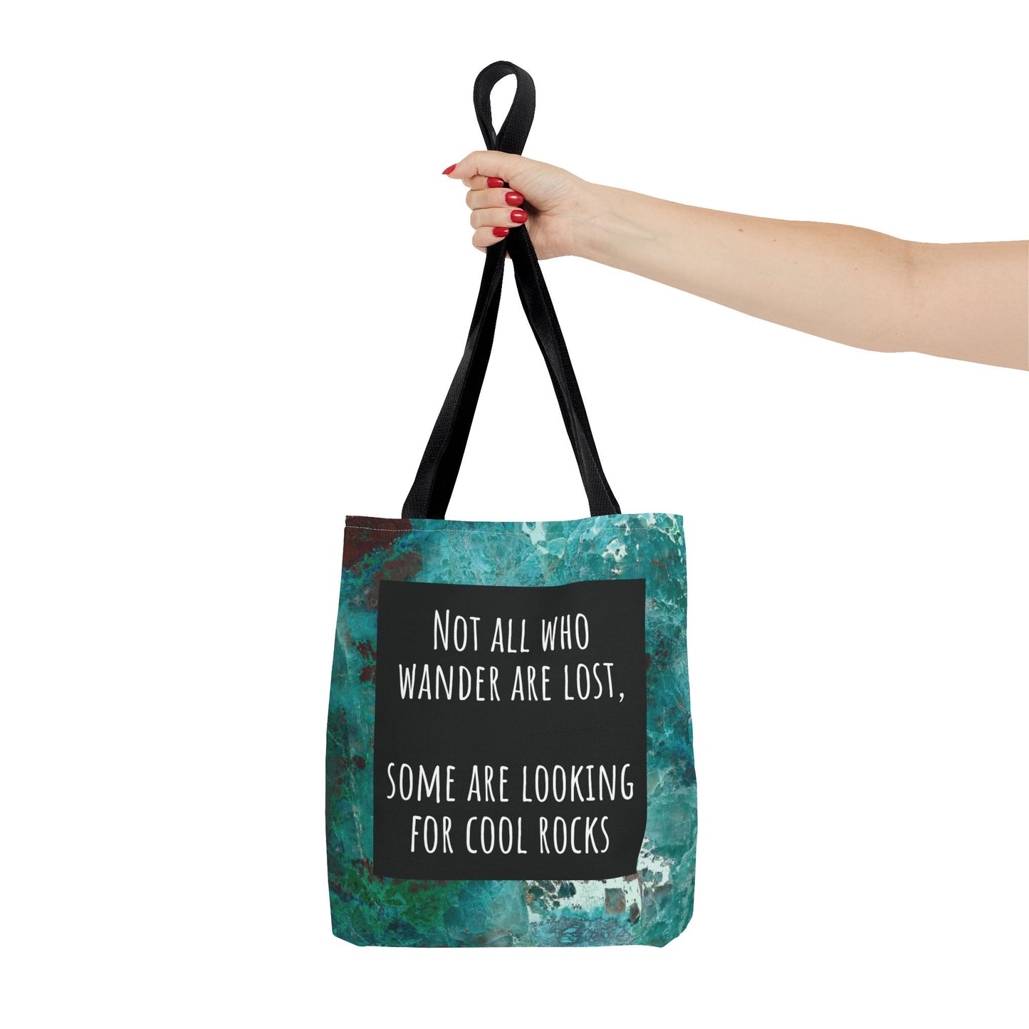 Chrysocolla (Teal) - Wanderer (Square) - Tote Bag