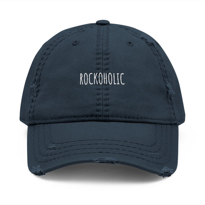 Rockoholic - Distressed Hat