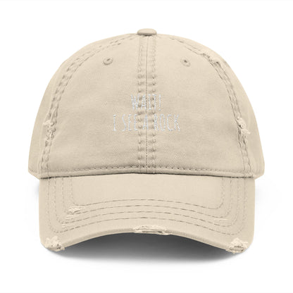 Wait! - Distressed Hat