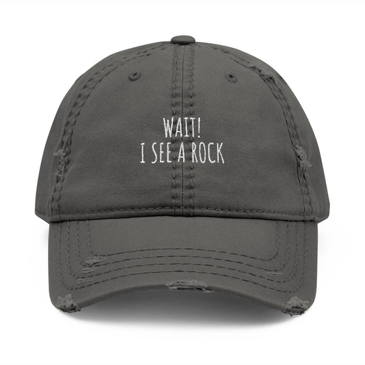 Wait! - Distressed Hat